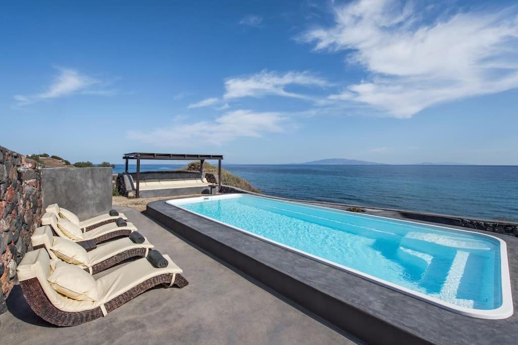 Ramni House: Private Villa With Pool By The Sea Oía Exteriör bild